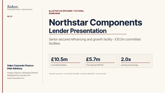 The lender presentation