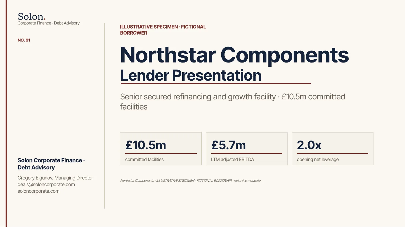 Specimen lender deck, page 1